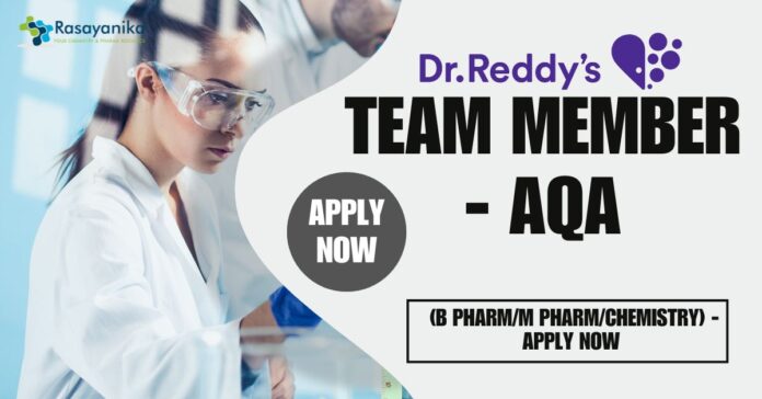 Dr. Reddy's Pharma & Chemistry Vacancy - Apply Now
