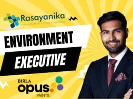 Environment Executive – Paints Manufacturing Job at FLO In Karnataka Apply Now!