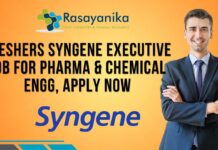 Freshers Syngene Chemical Engg Jobs