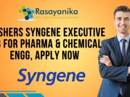 Freshers Syngene Chemical Engg Jobs