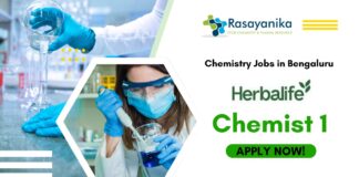 Herbalife International Chemist Jobs