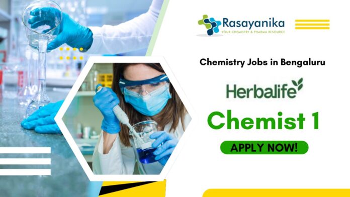 Herbalife International Chemist Jobs