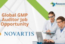 Global GMP Auditor Job Opportunity