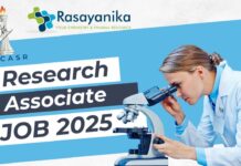 JNCASR Research Associate Job 2025 Apply by May 7