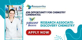 Job Opportunity for Chemistry Candidates: Jubilant Biosys Research Associate- Apply Now