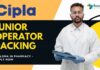 Junior Operator Packing at CIPLA,  Diploma in Pharmacy - Apply Now