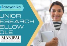 Junior Research Fellow Role at MAHE – ChemistryPhysics Apply