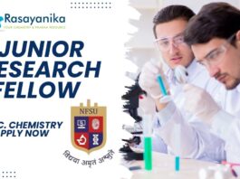 Junior Research Fellow at NFSU Gandhinagar | M.Sc. Chemistry Apply Now