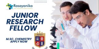 Junior Research Fellow at NFSU Gandhinagar | M.Sc. Chemistry Apply Now