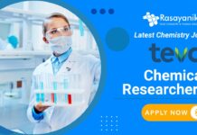 Latest Chemistry Job at Teva Pharmaceuticals - Chemical Researcher I- Apply Now