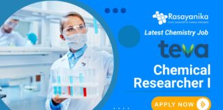 Latest Chemistry Job at Teva Pharmaceuticals - Chemical Researcher I- Apply Now