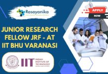  Junior Research Fellow JRF - at IIT BHU Varanasi