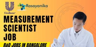Measurement Scientist Job at Unilever R&D Bangalore – Apply