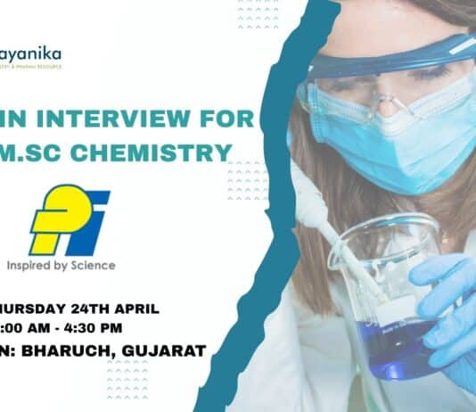 Walk in Interview at PI Industries