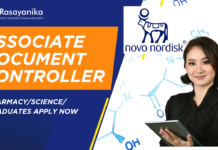 Novo Nordisk Associate Document Controller - PharmacyScience Graduates Apply Now