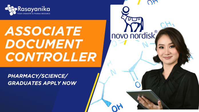 Novo Nordisk Associate Document Controller - PharmacyScience Graduates Apply Now