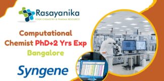 Computational Chemist Job Syngene