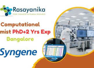 Computational Chemist Job Syngene