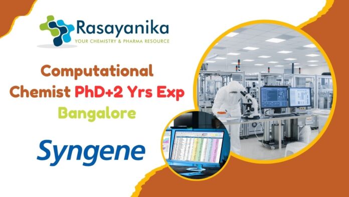 Computational Chemist Job Syngene