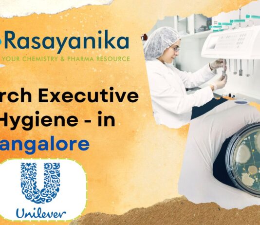 Research Executive HC Hygiene - at Unilever R&D in Bangalore