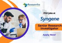 Syngene PhD jobs