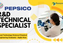 PepsiCo Chem Engg R&D Job Opening - Apply Now