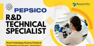 PepsiCo Chem Engg R&D Job Opening - Apply Now