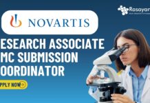 Pharma Job Novartis hiring Research Associate CMC Submission Coordinator - Apply Now
