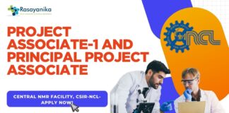 Project Associate-1 and Principal Project Associate - Central NMR Facility, CSIR-NCL- Apply now!