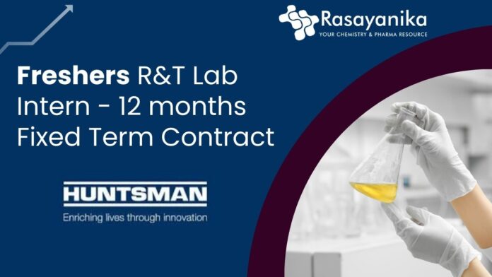 Fresher R&T Lab Intern