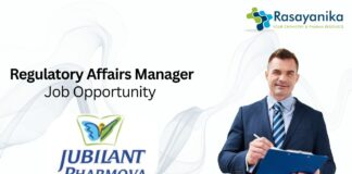 Regulatory Affairs Manager Job Opportunity