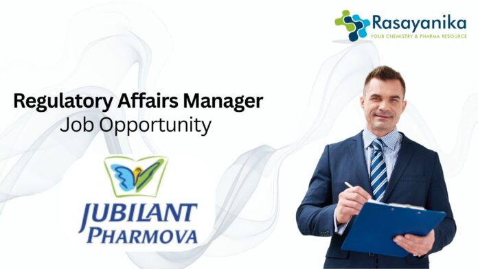 Regulatory Affairs Manager Job Opportunity