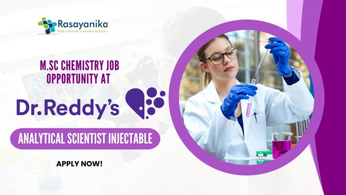 Dr. Reddy's Lab Analytical Scientist job