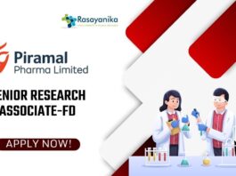 Piramal Research Associate jobs