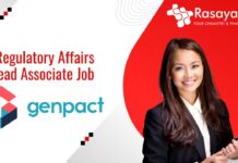 Regulatory Affairs Lead Associate Job - at Genpact