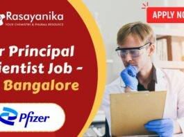 Sr Principal Scientist Job - at Pfizer in Bangalore