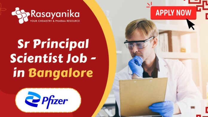 Sr Principal Scientist Job - at Pfizer in Bangalore