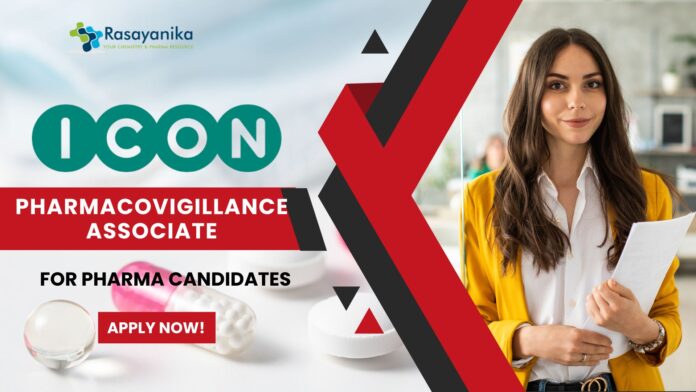 ICON Pharmacovigilance Associate Job for Pharma candidates!