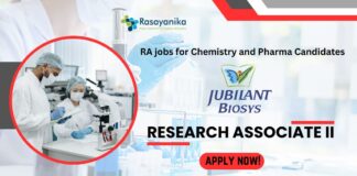 Jubilant Biosys Research Associate jobs