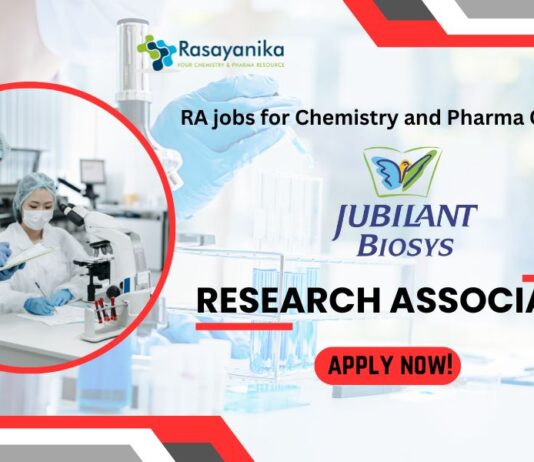 Jubilant Biosys Research Associate jobs