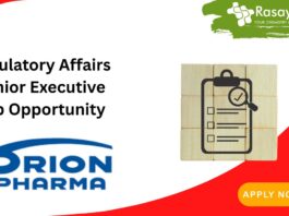 Regulatory Affairs Senior Executive Job Opportunity
