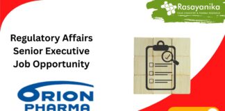 Regulatory Affairs Senior Executive Job Opportunity
