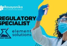 Regulatory Specialist at Element Solutions Inc | Apply Now for the Chemical Compliance Role