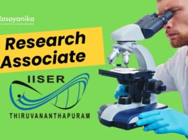 Pharma Research Associate Job at IISER Thiruvananthapuram 2025, Apply Now!
