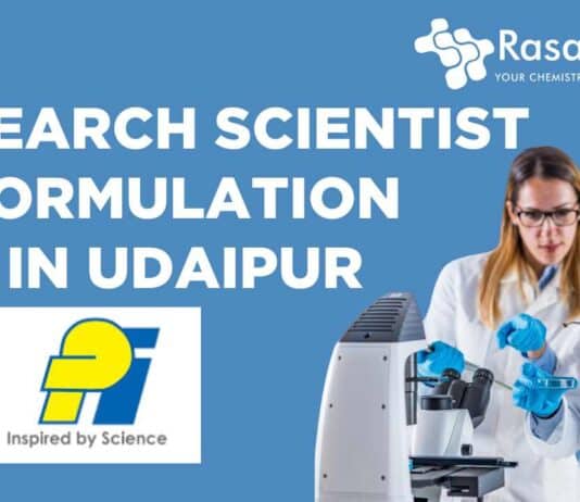 Research Scientist in Formulation Job in Udaipur at PI Industries Ltd Apply Now!!