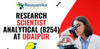 Research Scientist – Analytical (8254) in PI Industries at Udaipur