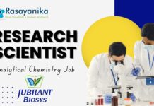 Research Scientist – Analytical Chemistry at Jubilant Biosys