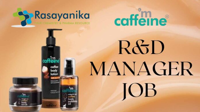 Research and Development Manager Job at mCaffeine