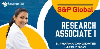 S&P Global hiring Research Associate I, B. Pharma Candidates - Apply Now