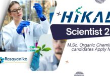 Scientist 2 at Hikal, M.Sc. Organic Chemistry candidates Apply Now